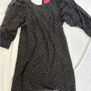 Lily Pulitzer black Swiss dot dress size 2